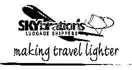 SKYBRATIONS LUGGAGE SHIPPERS MAKING TRAVEL LIGHTER
