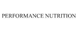 PERFORMANCE NUTRITION