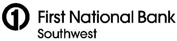 1 FIRST NATIONAL BANK SOUTHWEST