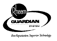 RHEEM GUARDIAN SYSTEM BEST REPUTATION. SUPERIOR TECHNOLOGY.