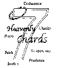 7 HEAVENLY CHARDS ENDURANCE CHARITY TEMPERANCE PRUDENCE JUSTIC FAITH HOPE