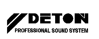 DETON PROFESSIONAL SOUND SYSTEM