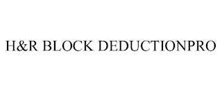 H&R BLOCK DEDUCTIONPRO