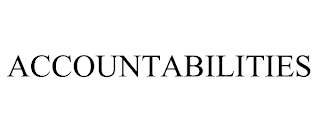 ACCOUNTABILITIES