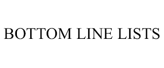 BOTTOM LINE LISTS
