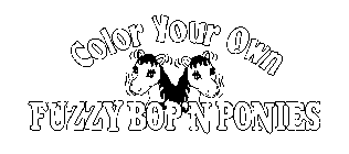 COLOR YOUR OWN FUZZY BOP'N PONIES