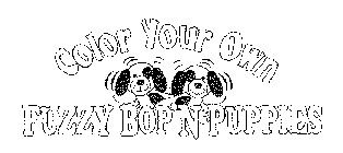 COLOR YOUR OWN FUZZY BOP'N PUPPIES