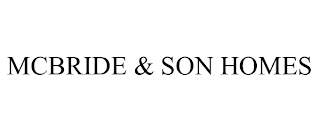 MCBRIDE & SON HOMES