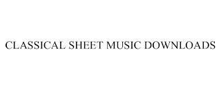 CLASSICAL SHEET MUSIC DOWNLOADS