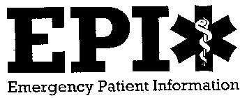EPI EMERGENCY PATIENT INFORMATION