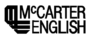 M E MCCARTER ENGLISH