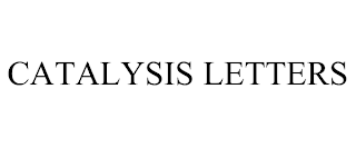 CATALYSIS LETTERS