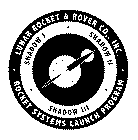 LUNAR ROCKET & ROVER CO., INC. ROCKET SYSTEMS LAUNCH PROGRAM SHADOW I SHADOW II SHADOW III