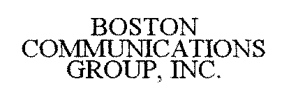 BOSTON COMMUNICATIONS GROUP, INC.