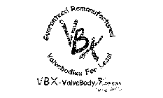 VBX - VALVEBODY XPRESS GUARANTEED REMANUFACTURED VALVEBODIES FOR LESS!