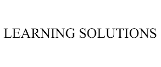 LEARNING SOLUTIONS