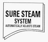 SURE STEAM SYSTEM AUTOMATICALLY ADJUSTS STEAM