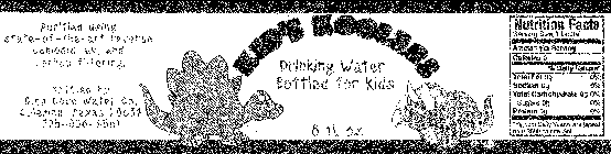 KID'S KOOLERS DRINKING WATER BOTTLED FOR KIDS