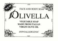 NEW FACE AND BODY SOAP OLIVELLA VEGETABLE SOAP MADE FROM ITALIAN VIRGIN OLIVE OIL HYPOALLERGENIC