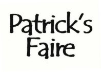PATRICK'S FAIRE