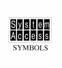 SYSTEM ACCESS SYMBOLS