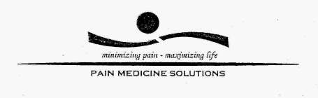 PAIN MEDICINE SOLUTIONS MINIMIZING PAIN - MAXIMIZING LIFE