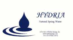 HYDRIA, NATURAL SPRING WATER