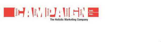 CAMPAIGN THE FIRST HOLISTIC MARKETING COMPANY! RESEARCH. STRATEGY. CREATIVES. IMPLEMENTATION. RESULTS.