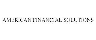 AMERICAN FINANCIAL SOLUTIONS