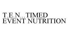 T.E.N...TIMED EVENT NUTRITION