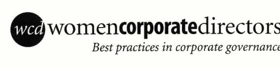 WCD WOMEN CORPORATE DIRECTORS BEST PRACTICES IN CORPORATE GOVERNANCE