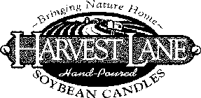 BRINGING NATURE HOME, HARVEST LANE , HAND-POURED, SOYBEAN CANDLES