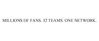 MILLIONS OF FANS. 32 TEAMS. ONE NETWORK.