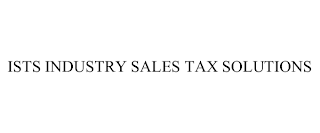 ISTS INDUSTRY SALES TAX SOLUTIONS