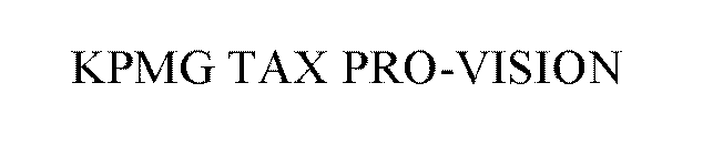 KPMG TAX PRO-VISION