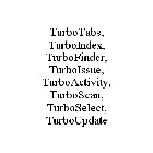 TURBOTABS, TURBOINDEX, TURBOFINDER, TURBOISSUE, TURBOACTIVITY, TURBOSCAN, TURBOSELECT, TURBOUPDATE