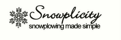 SNOWPLICITY SNOWPLOWING MADE SIMPLE