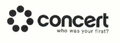 CONCERT WHO WAS YOUR FIRST?