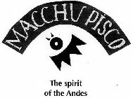 MACCHU PISCO THE SPIRIT OF THE ANDES