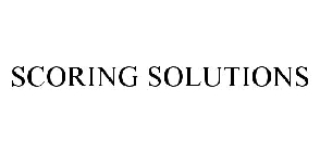 SCORING SOLUTIONS