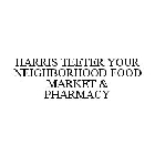 HARRIS TEETER YOUR NEIGHBORHOOD FOOD MARKET & PHARMACY