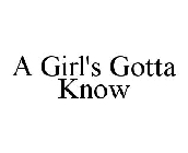 A GIRL'S GOTTA KNOW