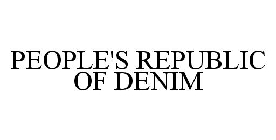 PEOPLE'S REPUBLIC OF DENIM