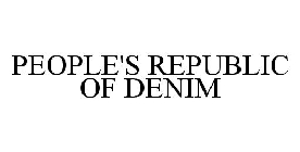 PEOPLE'S REPUBLIC OF DENIM