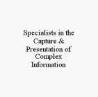 SPECIALISTS IN THE CAPTURE & PRESENTATION OF COMPLEX INFORMATION