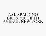 A.G. SPALDING BROS. 520 FIFTH AVENUE NEW YORK