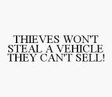 THIEVES WON'T STEAL A VEHICLE THEY CAN'T SELL!