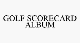GOLF SCORECARD ALBUM