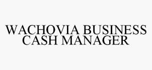 WACHOVIA BUSINESS CASH MANAGER