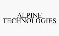 ALPINE TECHNOLOGIES